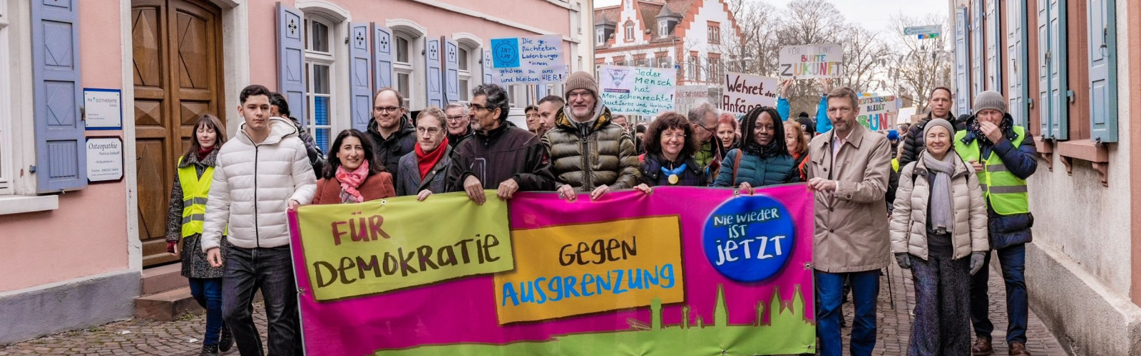 Demonstrationszug Hauptstraße