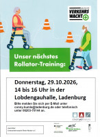 Plakat Rollator-Training in Ladenburg