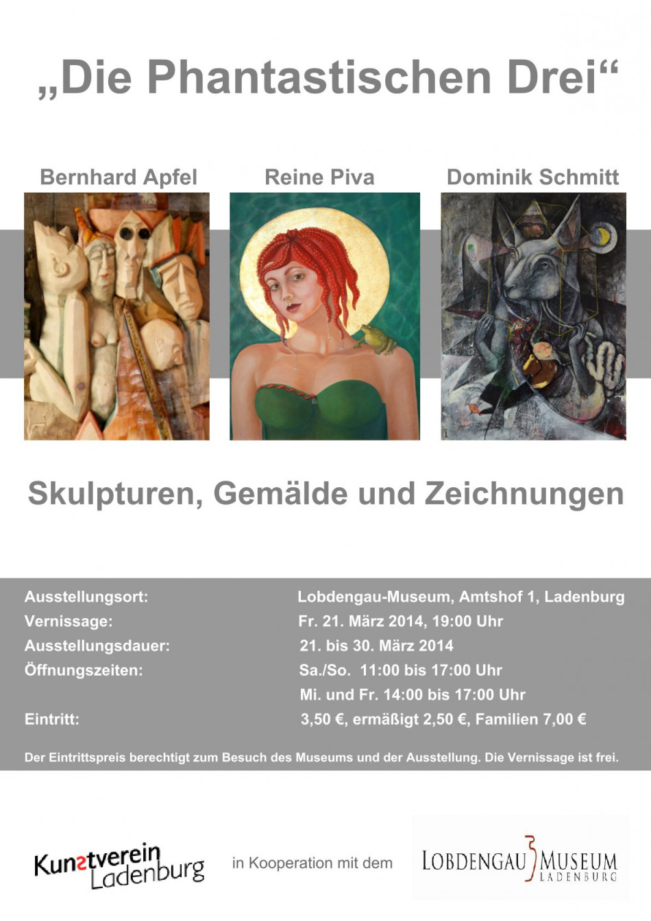 Plakat "Die Phantastischen Drei 2014" Plakat "Die Phantastischen Drei 2014"